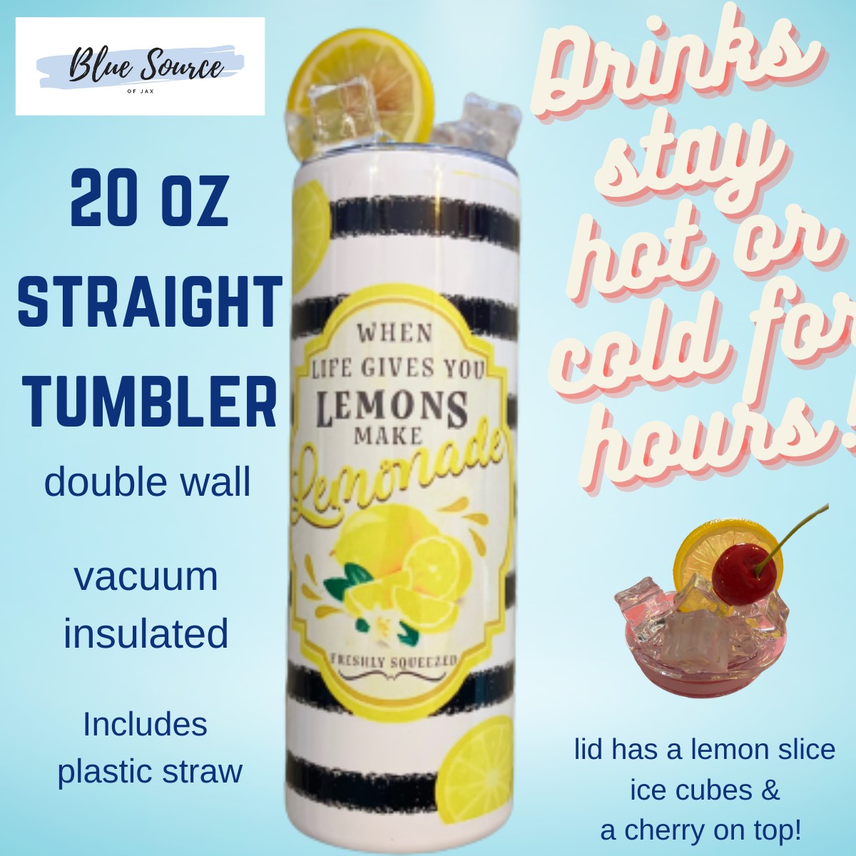Dazzling Lemonade Decor Tumbler