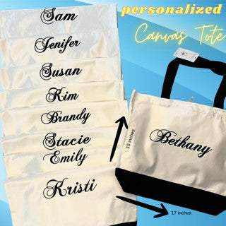 Spectacular Personalized Canvas Tote